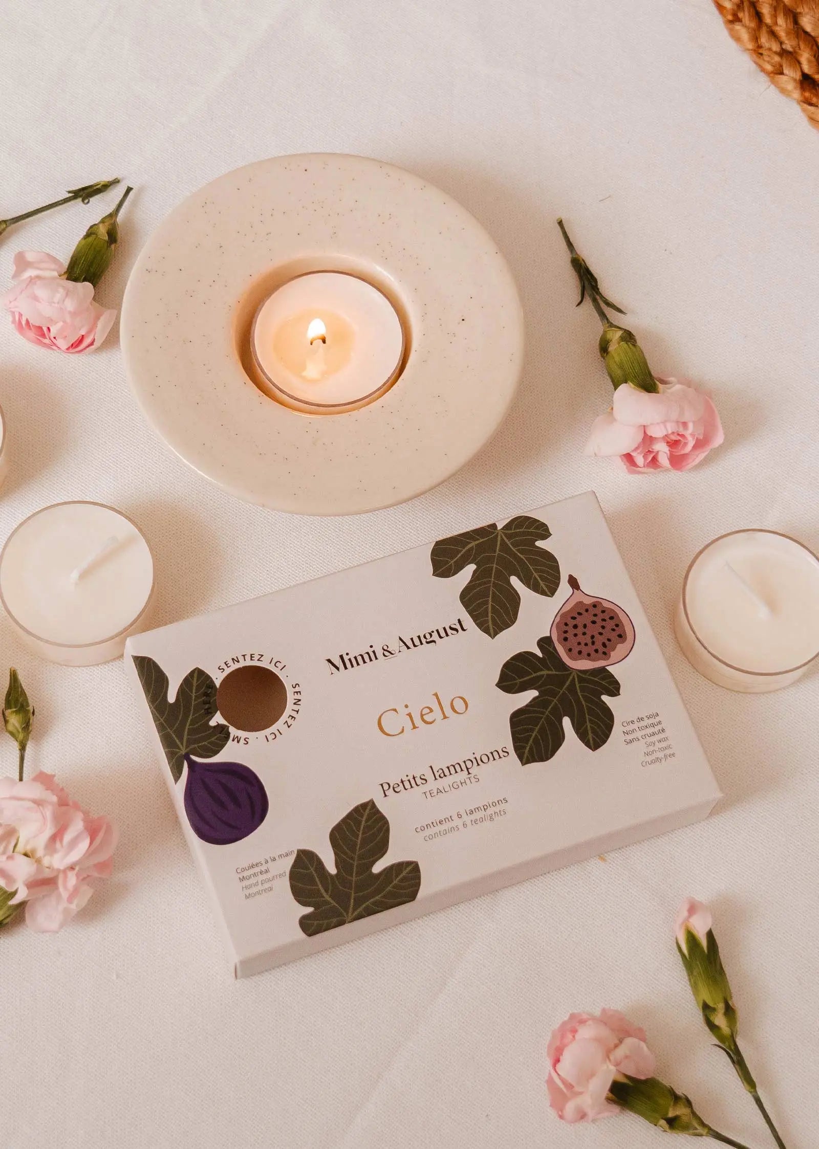 Cielo Tealight Candle Set Mimi & August