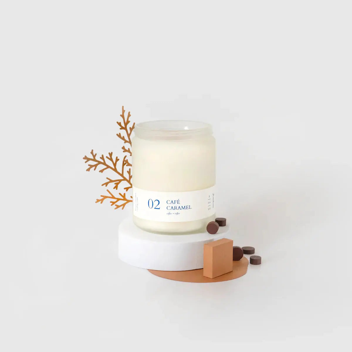 Bougie Flambette - Café + Caramel Coussins etc