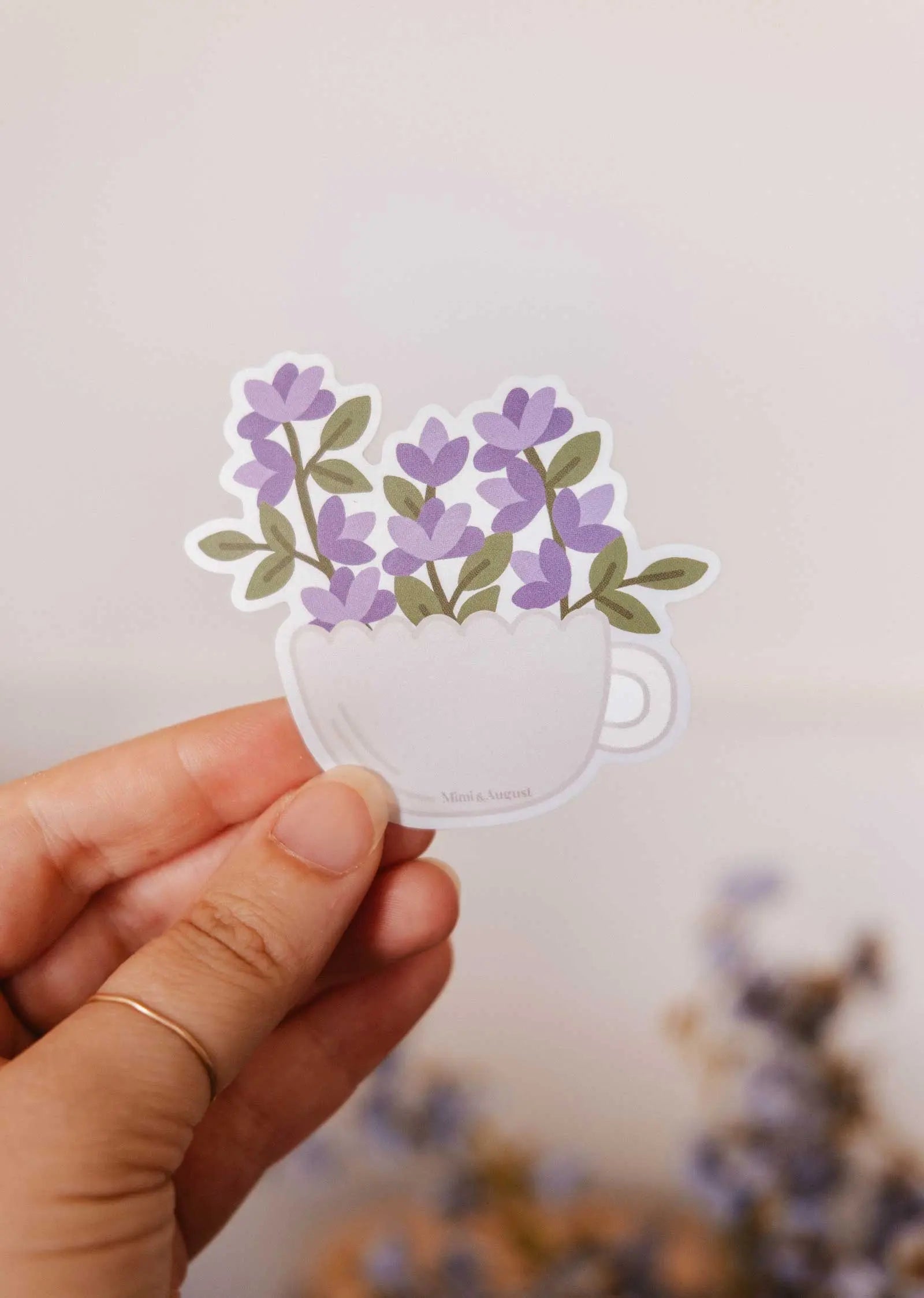 Bloom Cup - Vinyl Sticker Mimi & August