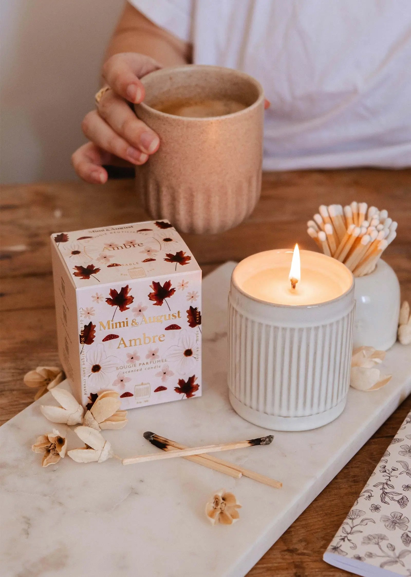 Ambre - Reusable Candle Mimi & August