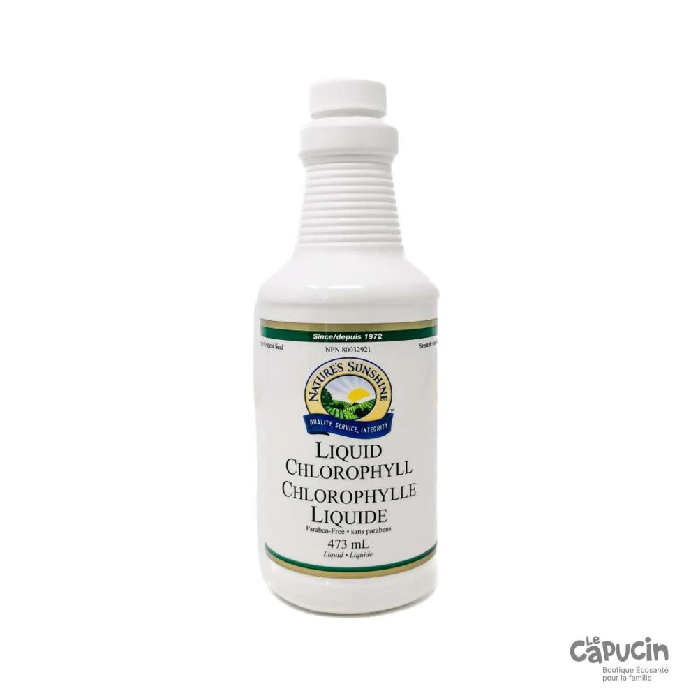 Chlorophylle Liquide" de Nature's Sunshine  Coussins etc