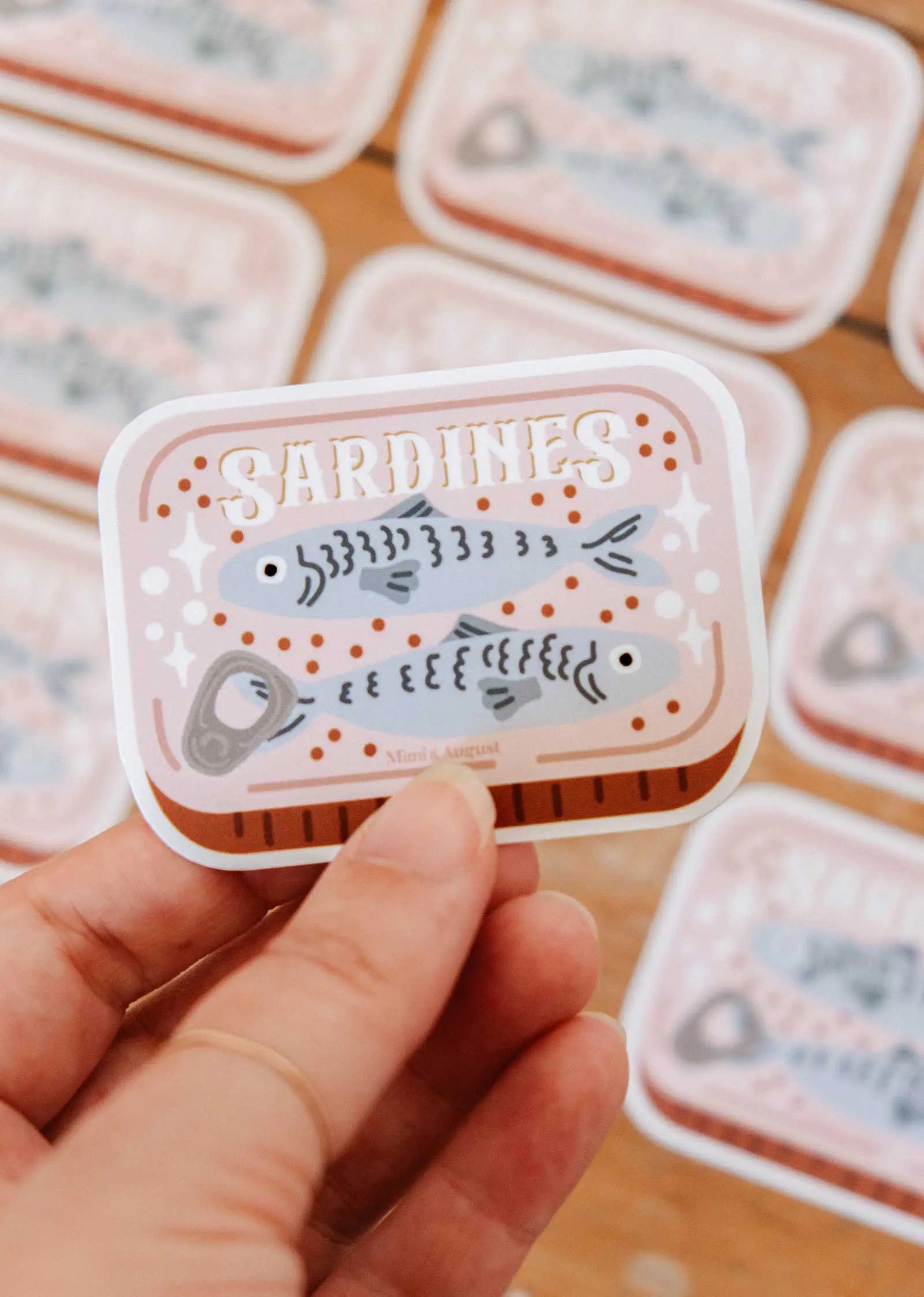 Cozy Sardines - Vinyl Sticker Mimi & August