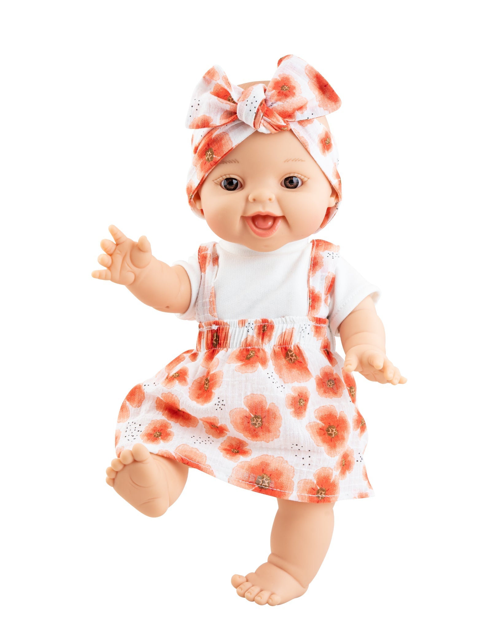 Baby Gordis - Leire with floral overalls and headband - Paola Reina
