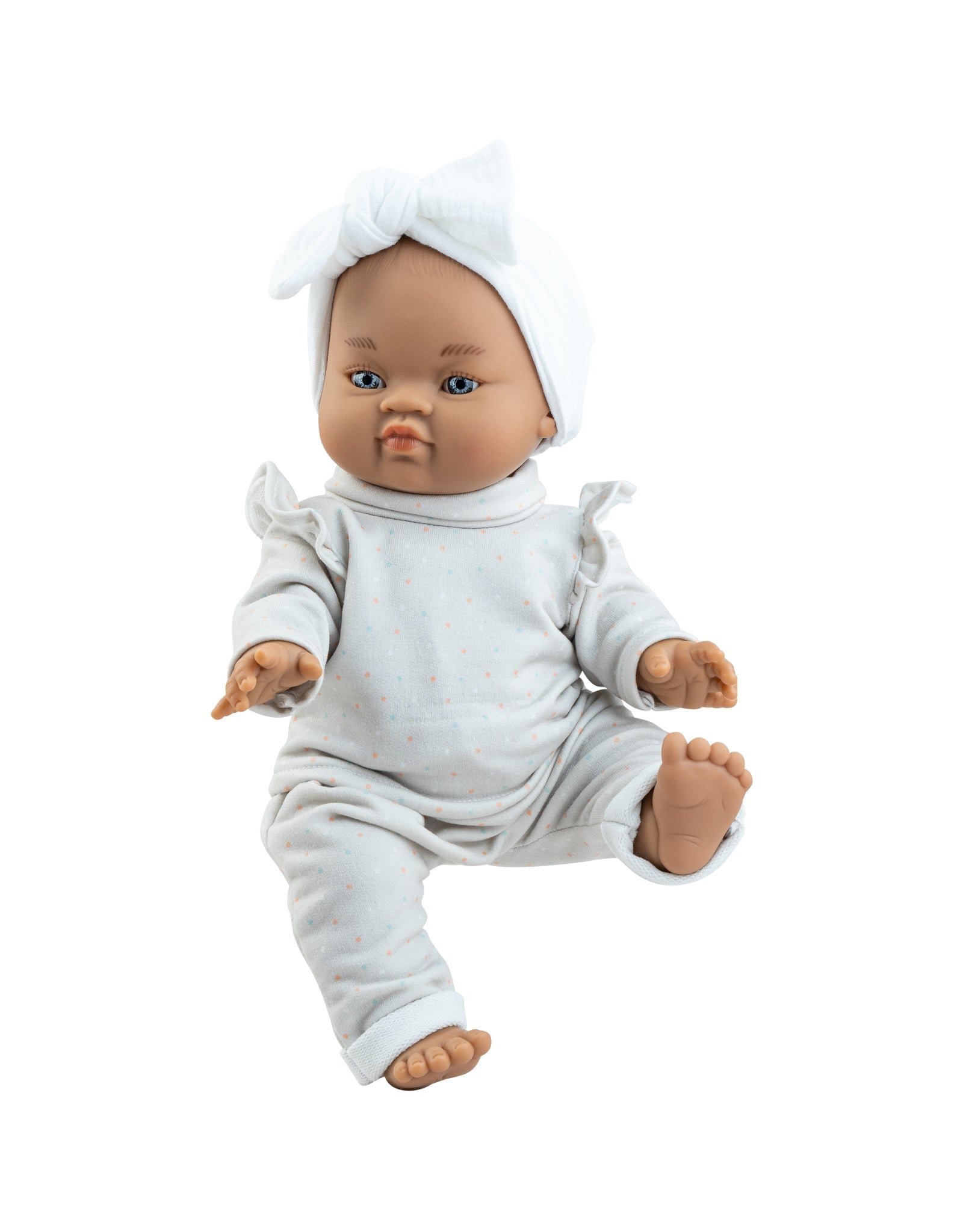 Baby Gordis - Olga with gray polka dot outfit - Paola Reina