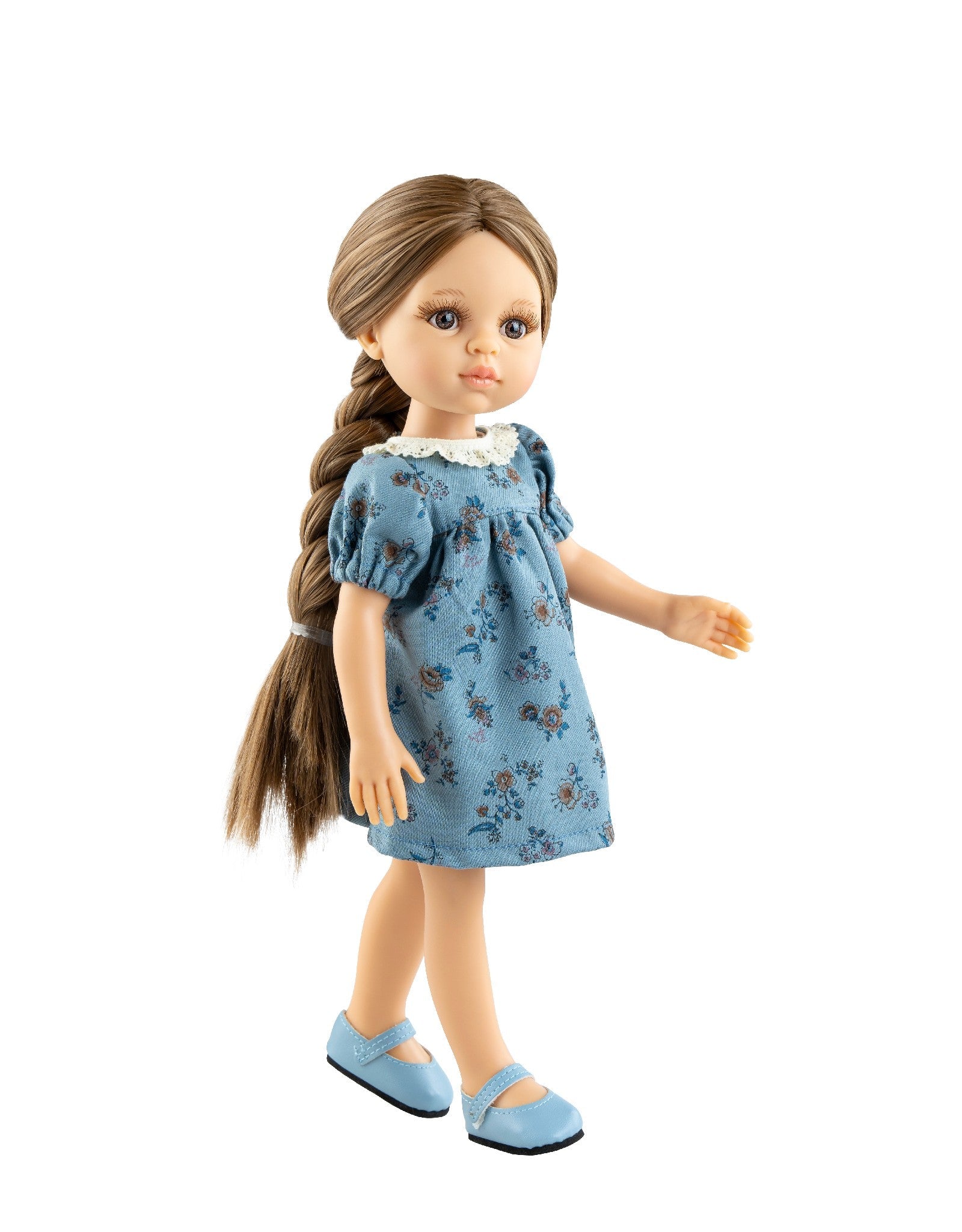 Las Amigas Doll - Laurie - Blue dress with white collar and blue shoes - Paola Reina