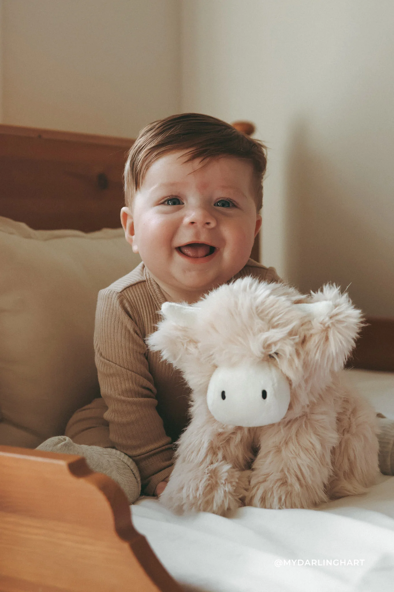 Plush - Hilda the Highland Cow - Beige - Snuggle Bunnies