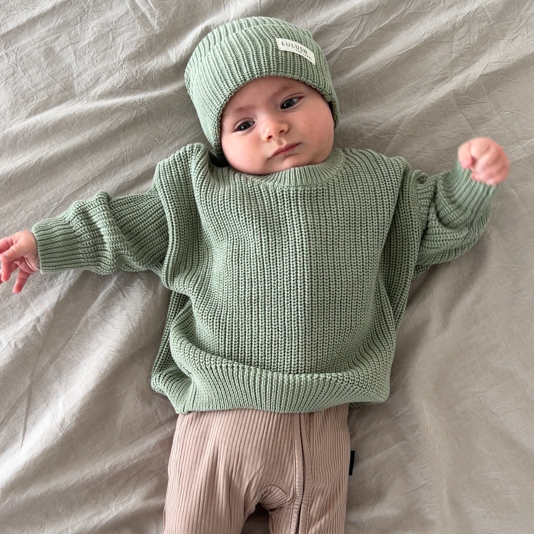 Organic Cotton Knit Sweaters Lulush The Label Kids Clothing