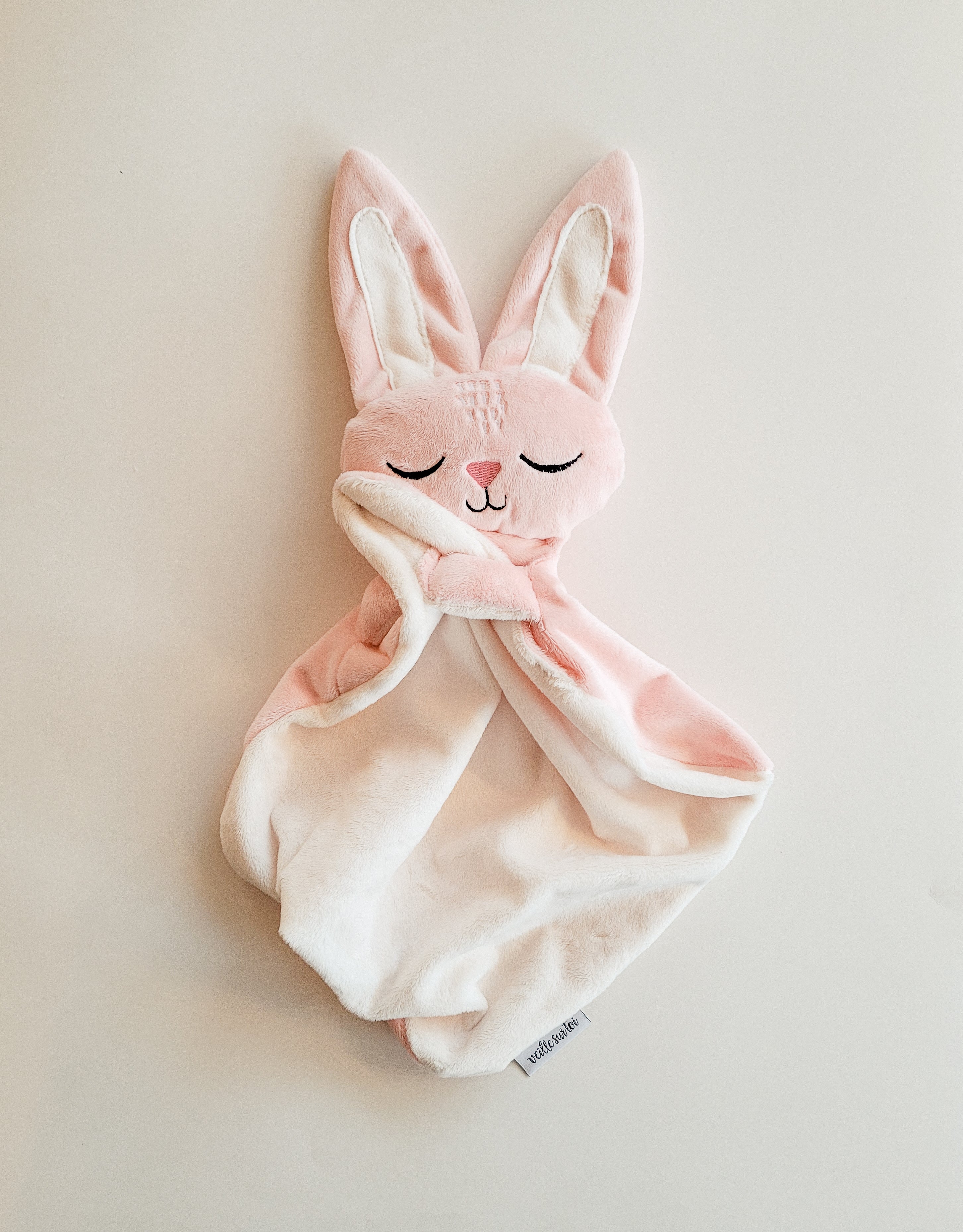 Baby Blankie - Pink sleeping Marguerite - Veille sur toi