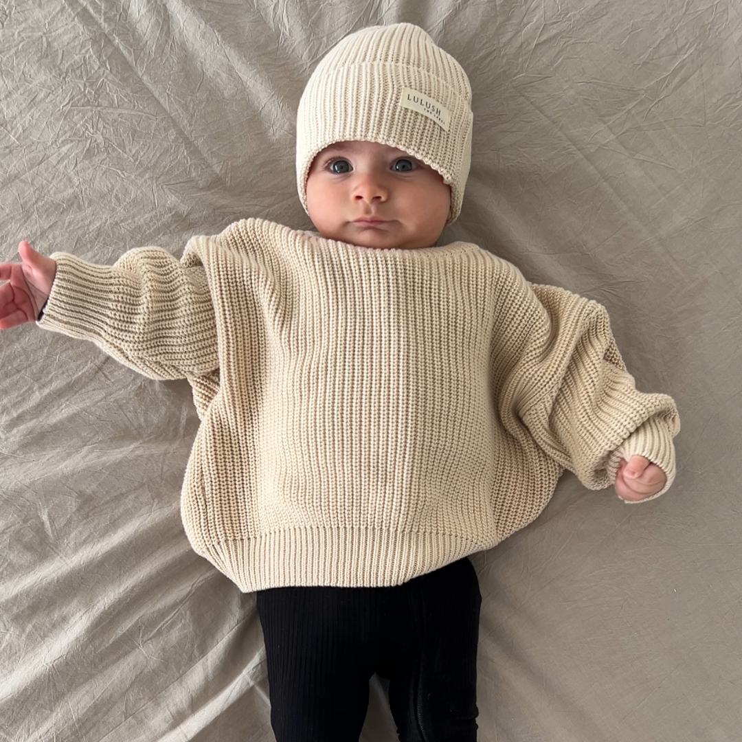 Organic Cotton Knit Sweaters Lulush The Label Kids Clothing