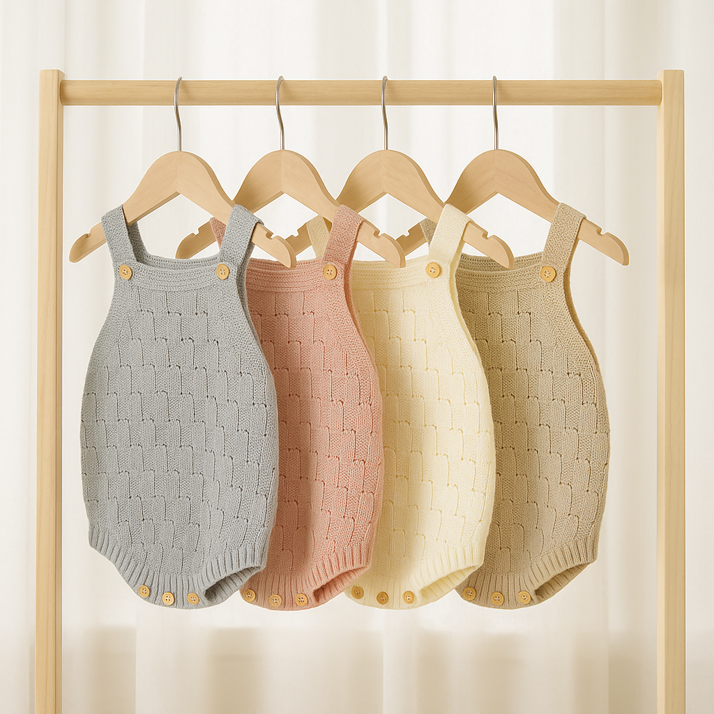 Blake Knit Bubble Romper Lulush The Label Kids Clothing