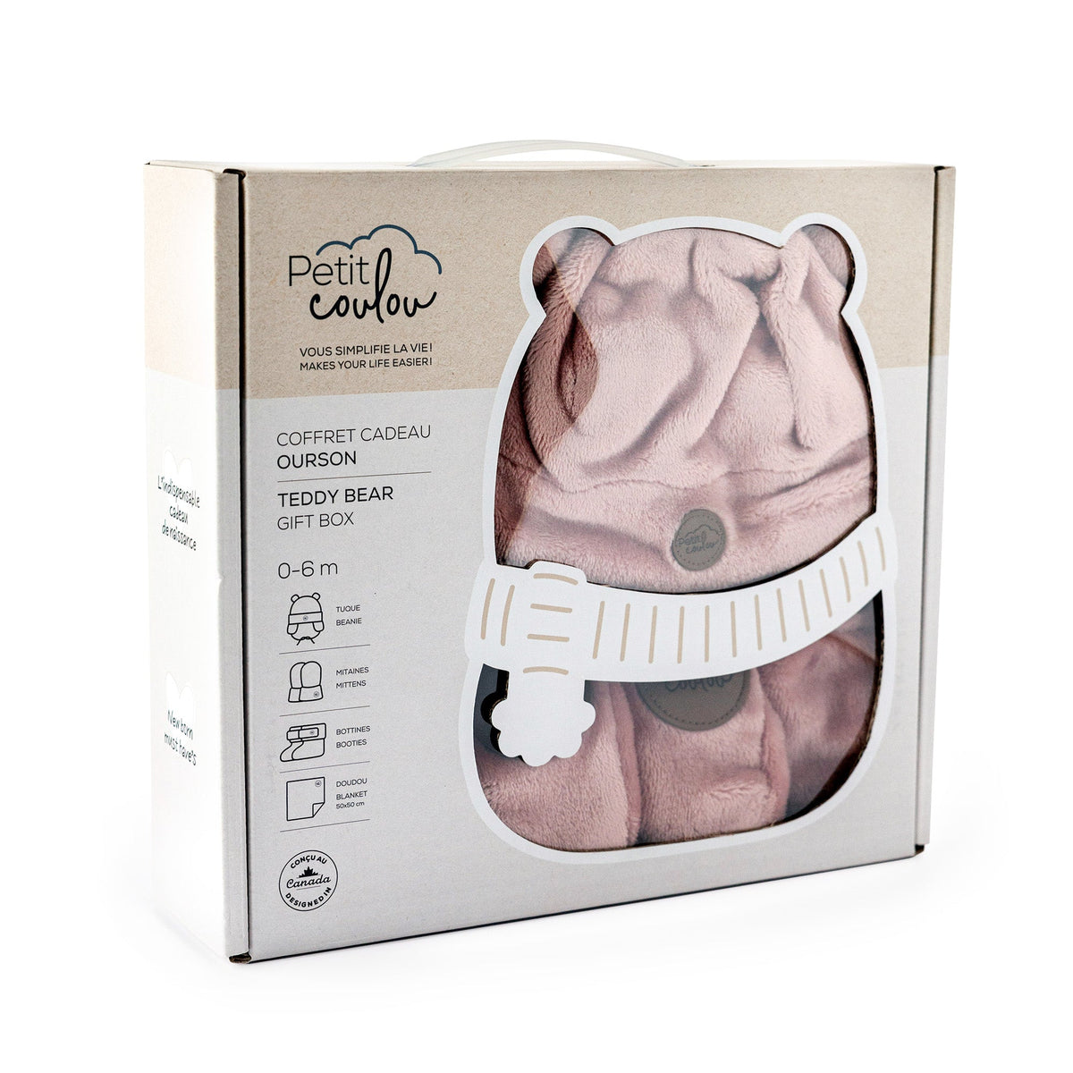 Coffret cadeau Ourson Minky pour bébé (4 accessoires) Petit Coulou