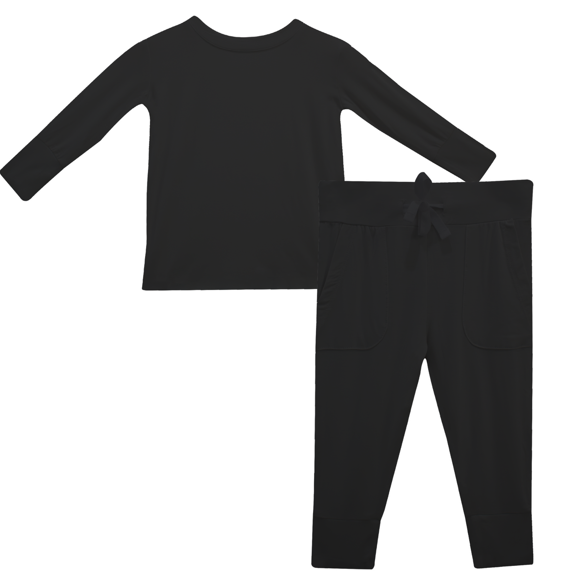 Onyx Bamboo 2-Piece Long Sleeve Jogger Set Lulush The Label Kids Clothing