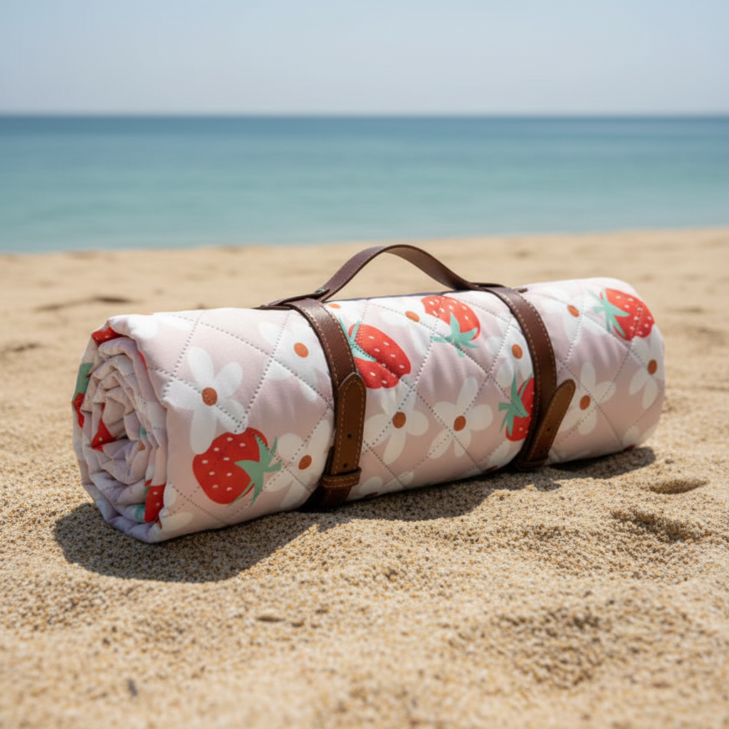 Nappe Plage & Jeux - Fraises