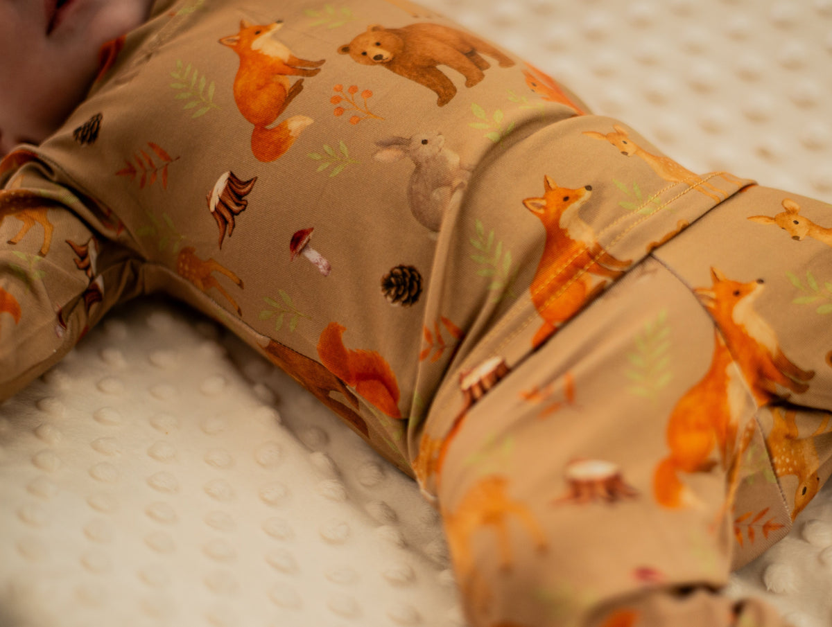 🦊 Pyjama 2 pièces en bambou – Les copains des bois
