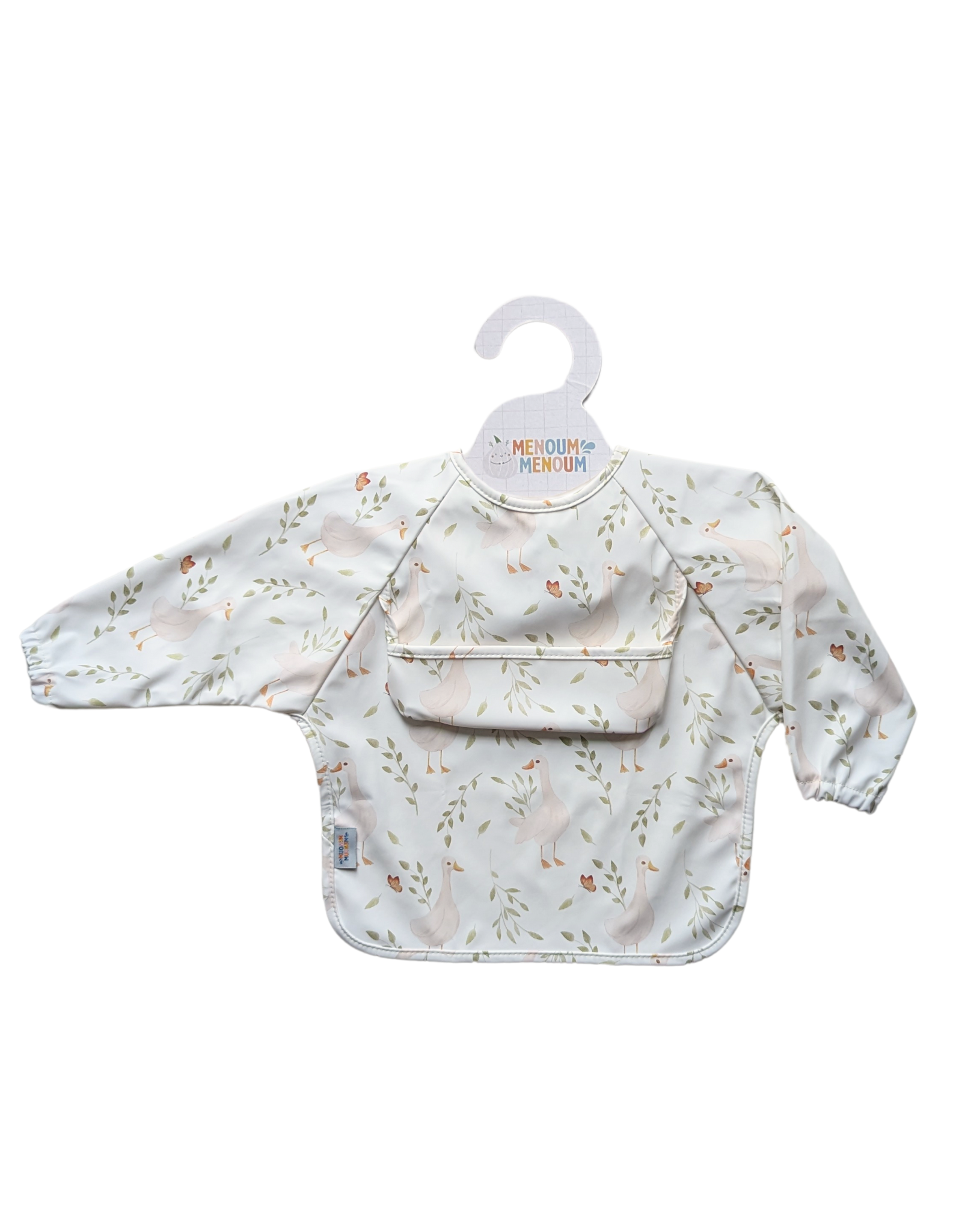 Long-sleeved bib - Geese - Menoum