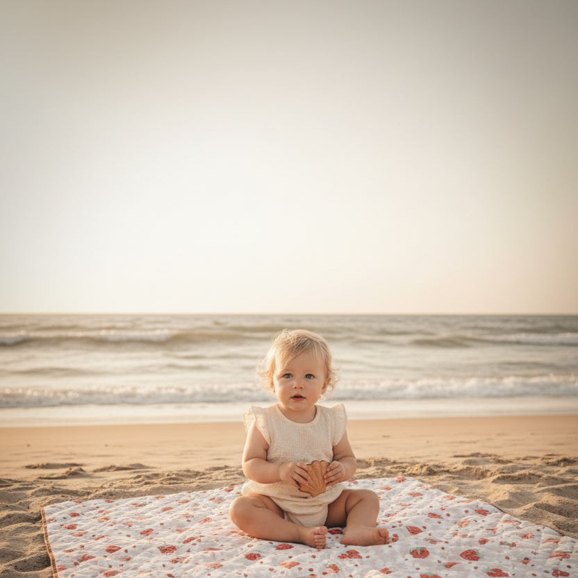 Nappe Plage & Jeux - Fraises