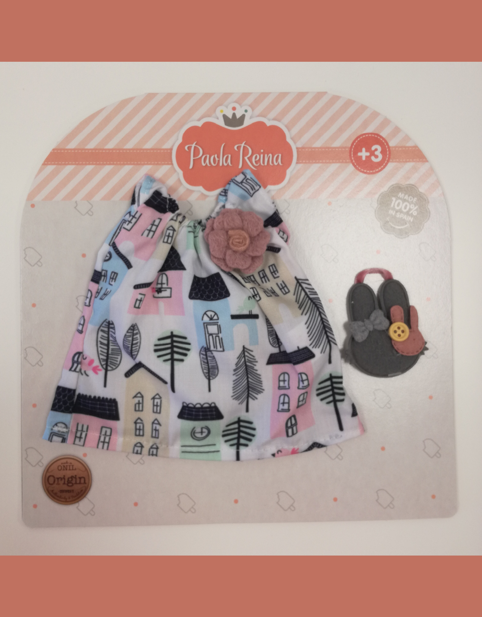Las Amigas Doll Clothing - Little house dress and handbag - Paola Reina