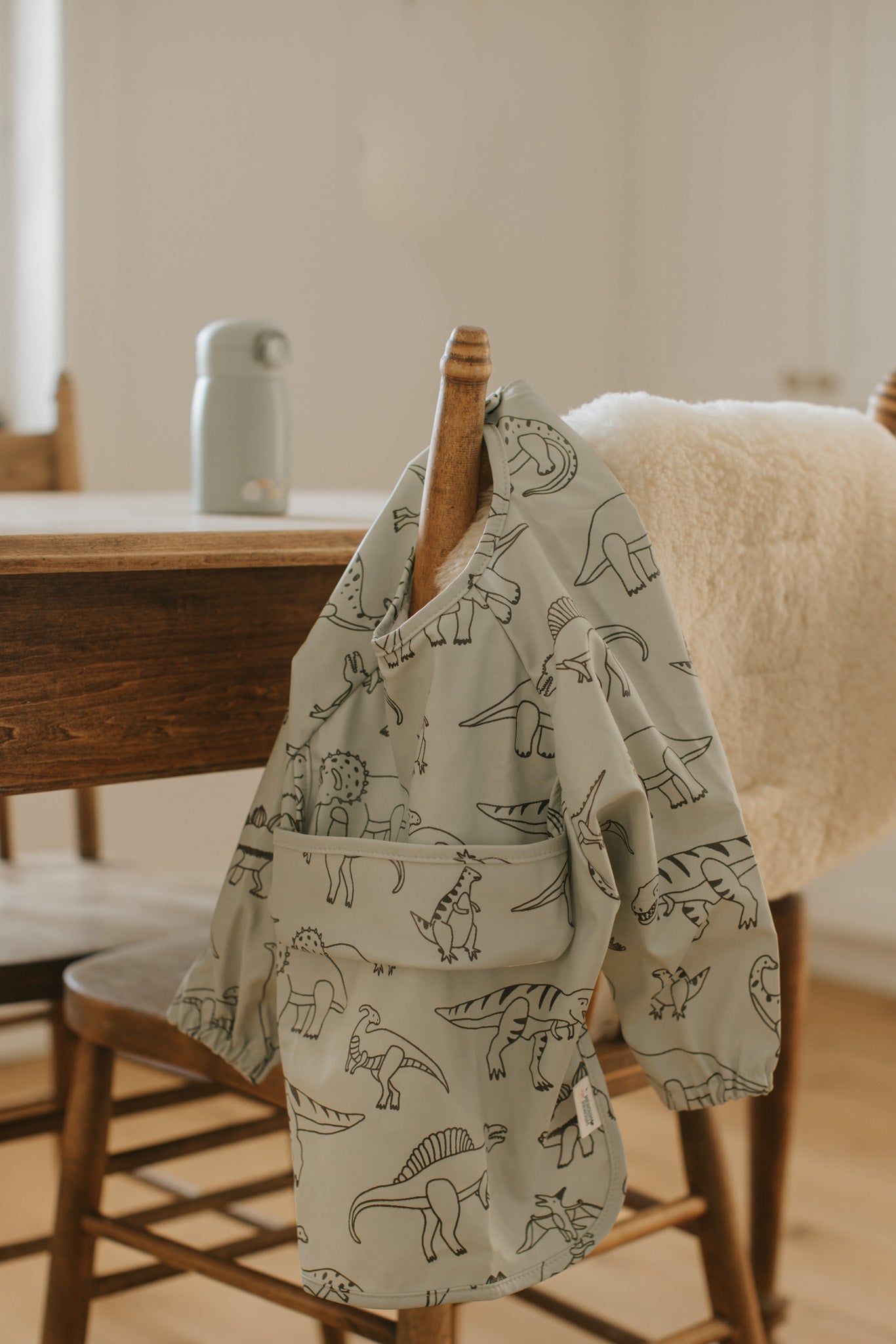 Long-sleeved bib - Kite - Menoum