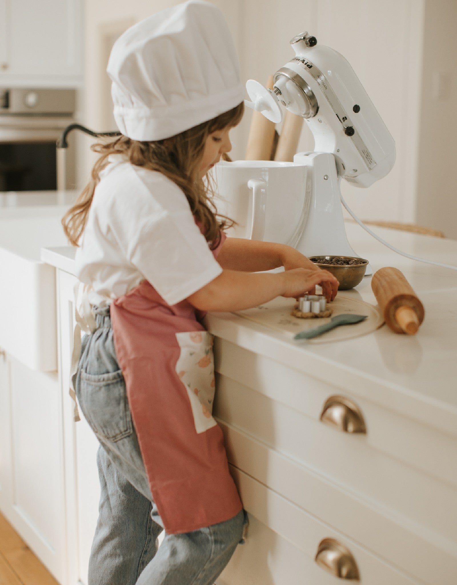 Petit chef - Ensemble de cuisinier - Rose - Veille sur toi