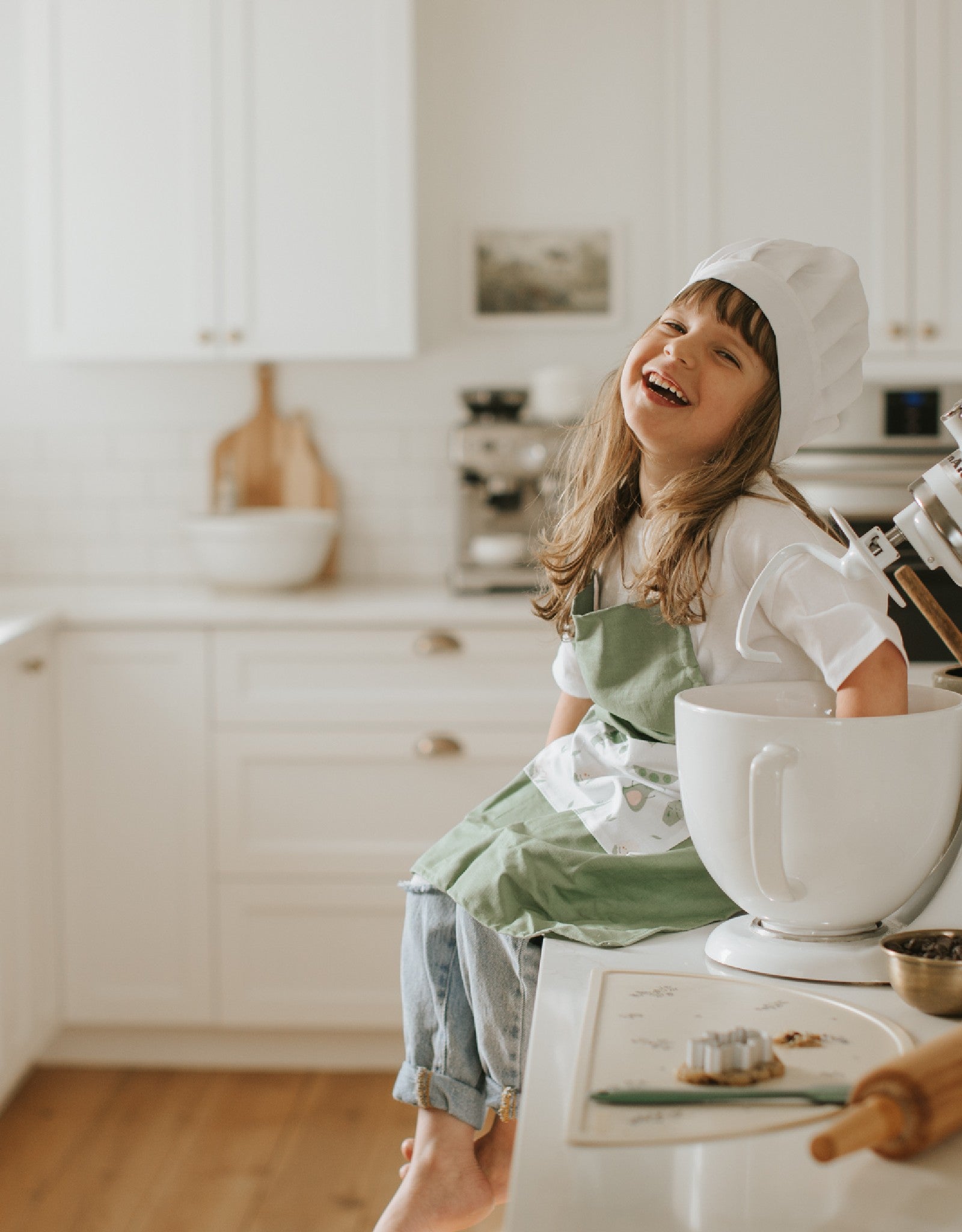 Petit chef - Tablier de cuisinier - Ourson - Veille sur toi