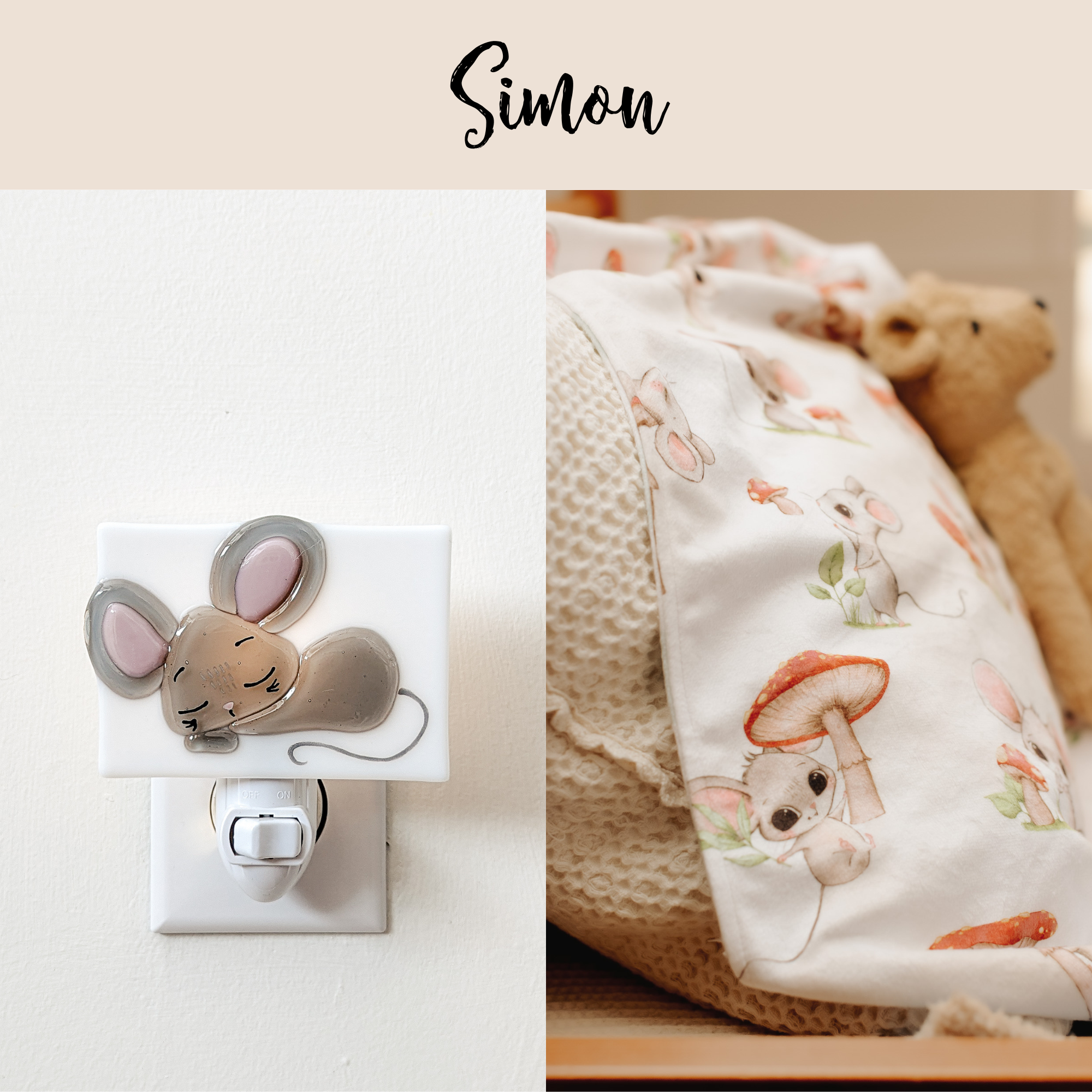 Night light - Mouse - Simon - Veille sur toi