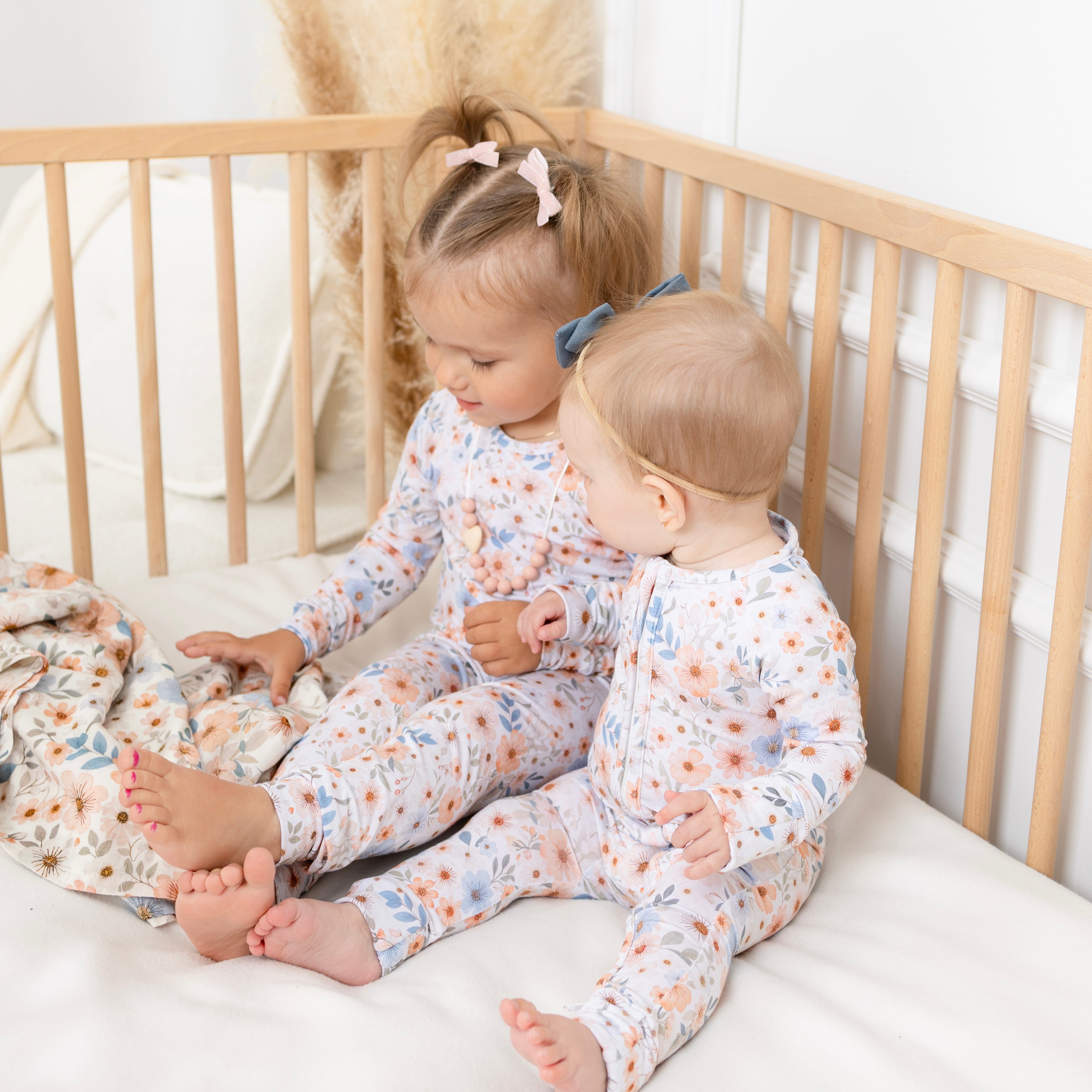 Pyjama bambou - Bébé - Fleurs - Esmée ( 0-3 , 12-18, 18-24mois)