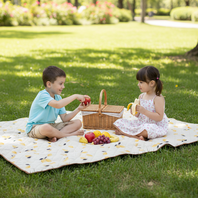 Nappe Plage & Jeux - Citrons