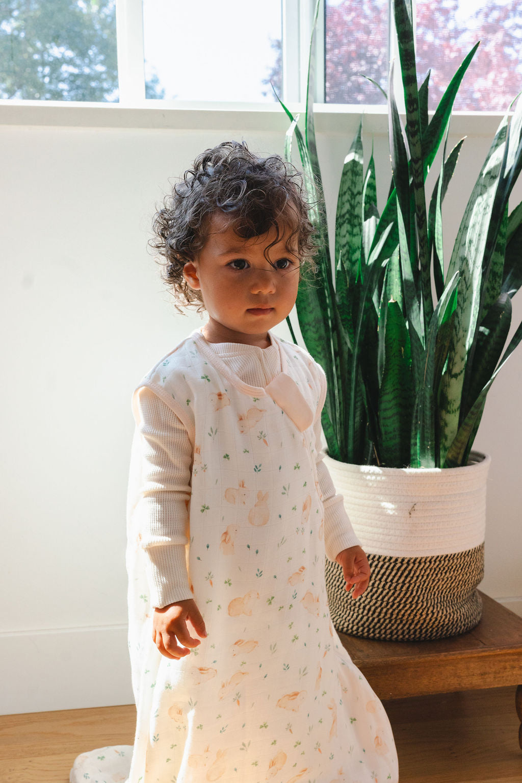 Muslin Lightweight Sleep Bag 0.5 TOG - Bunny Meadow