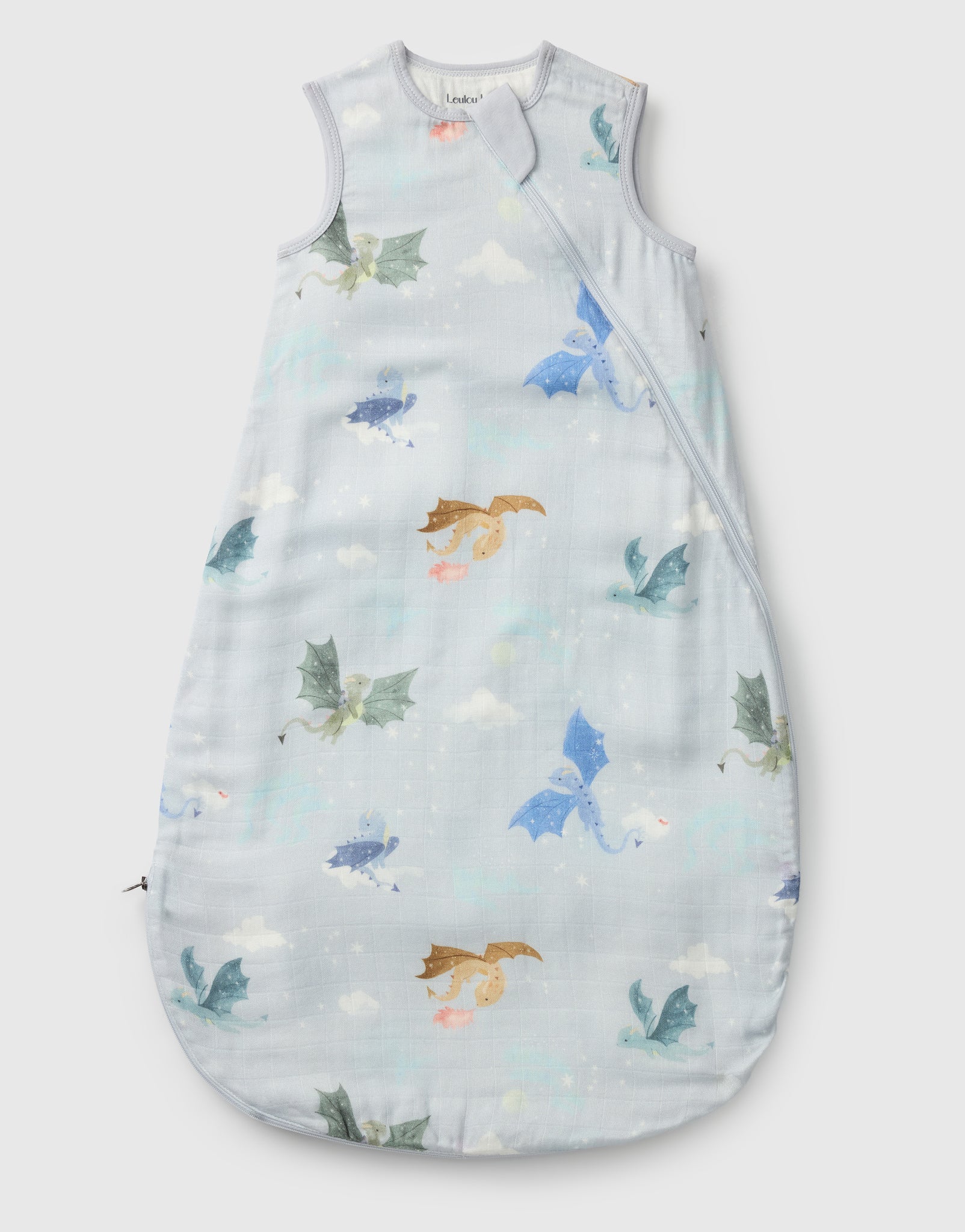Muslin Lightweight Sleep Bag 0.5 TOG - Magical Dragons