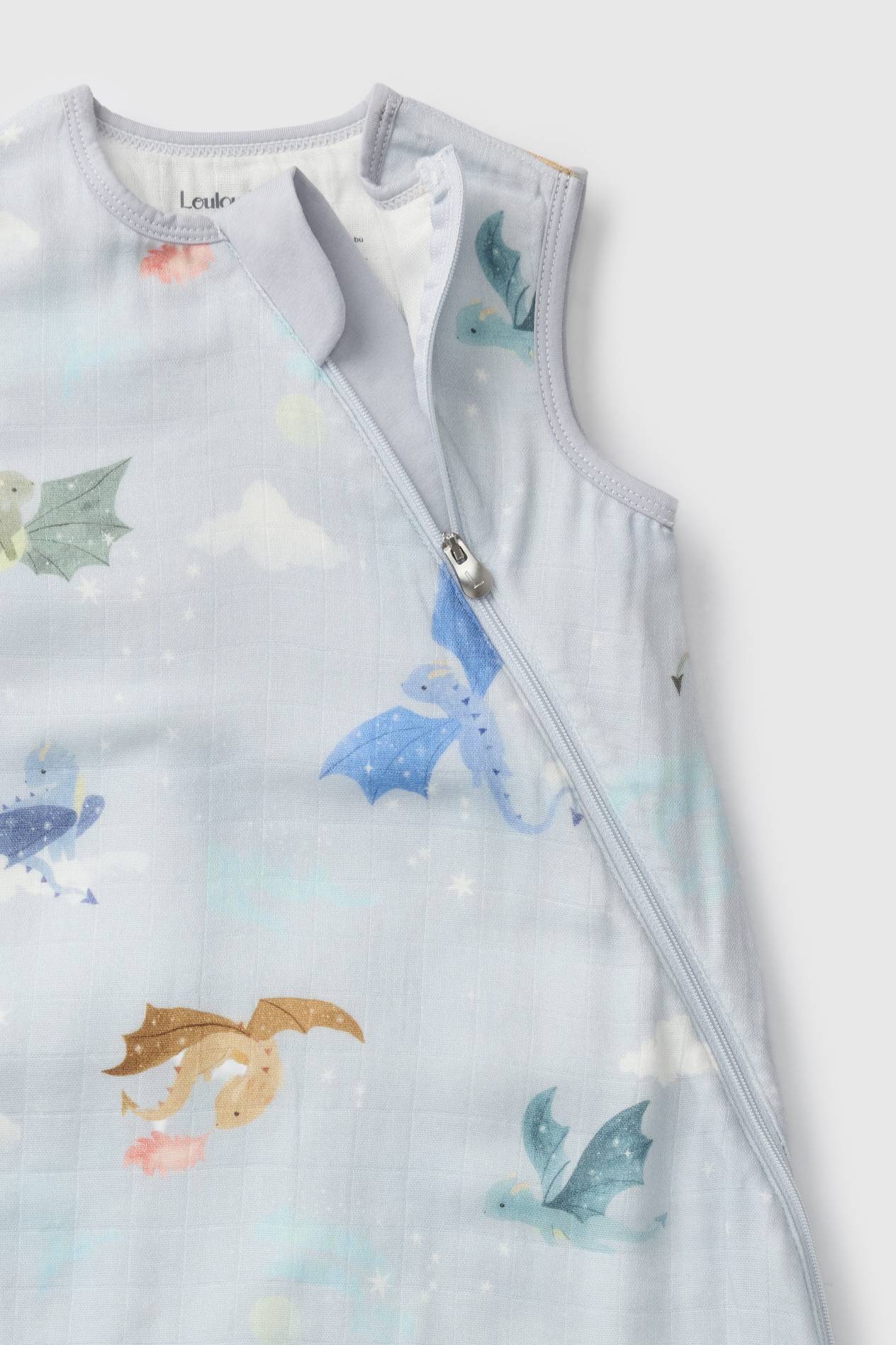 Muslin Lightweight Sleep Bag 0.5 TOG - Magical Dragons
