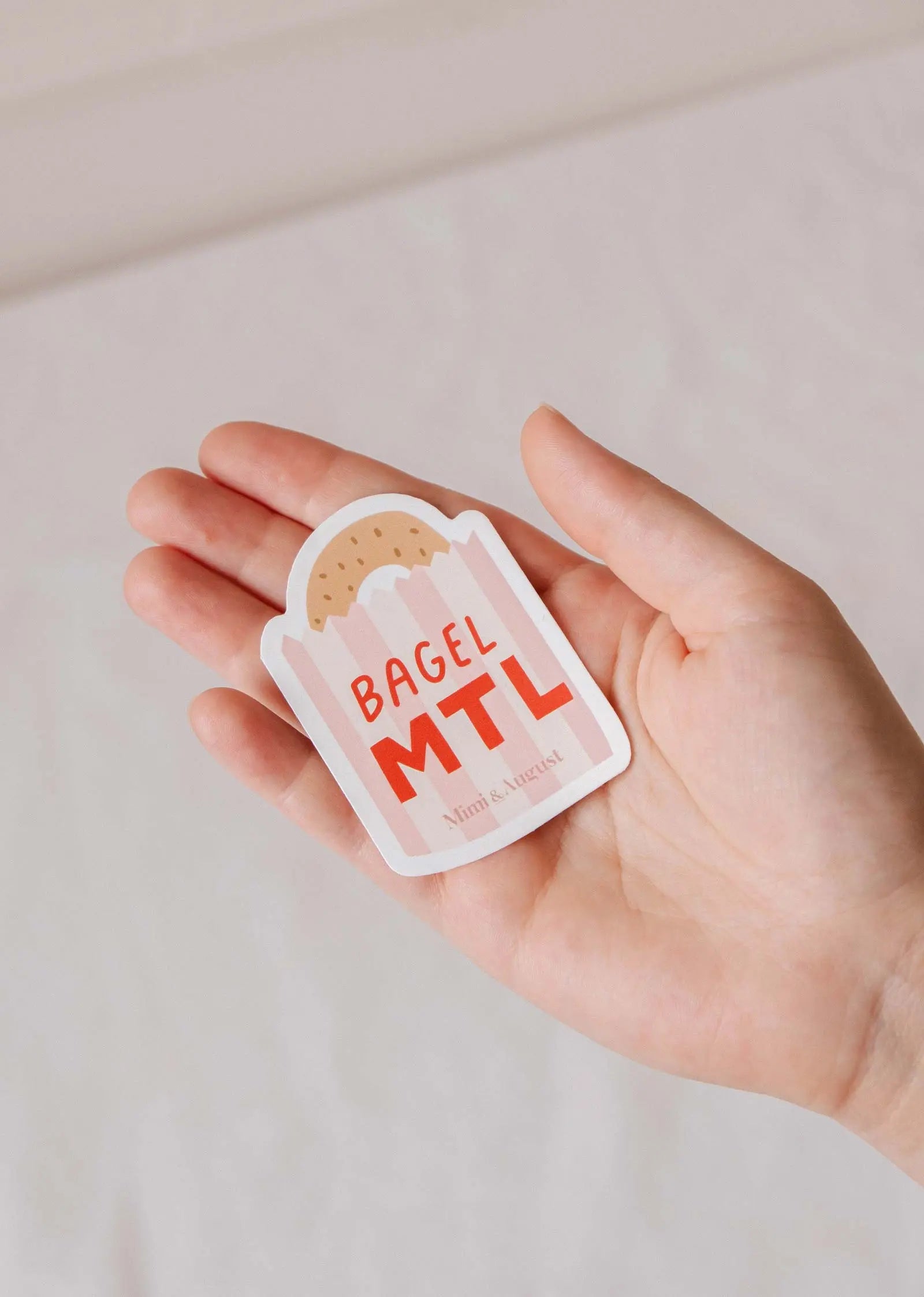Bagel MTL - Vinyl Sticker Mimi & August