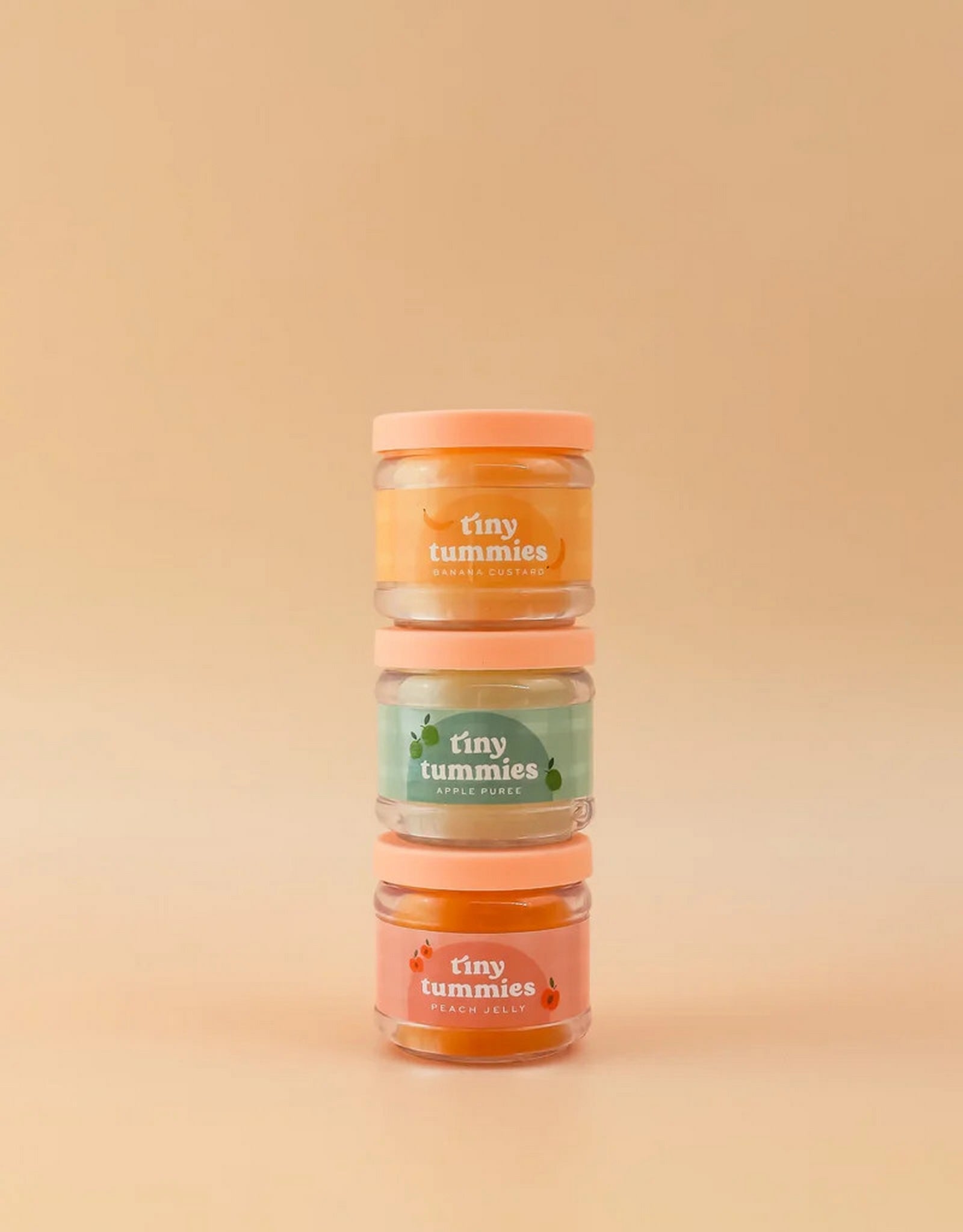 Tiny Tummies strawberry custard food jar and spoon set - Tiny Harlow