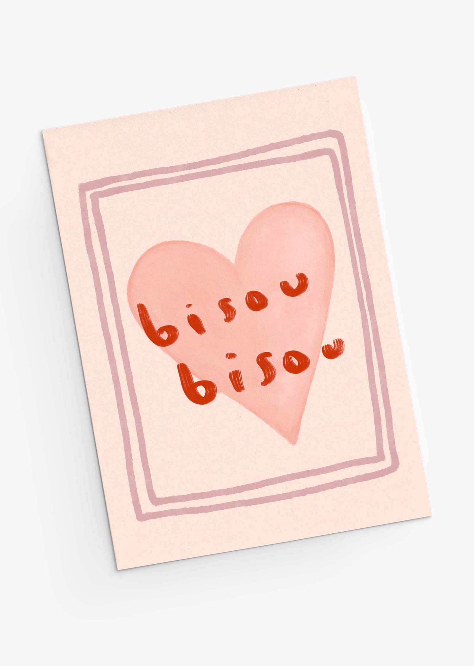 Bisou Bisou Greeting Card