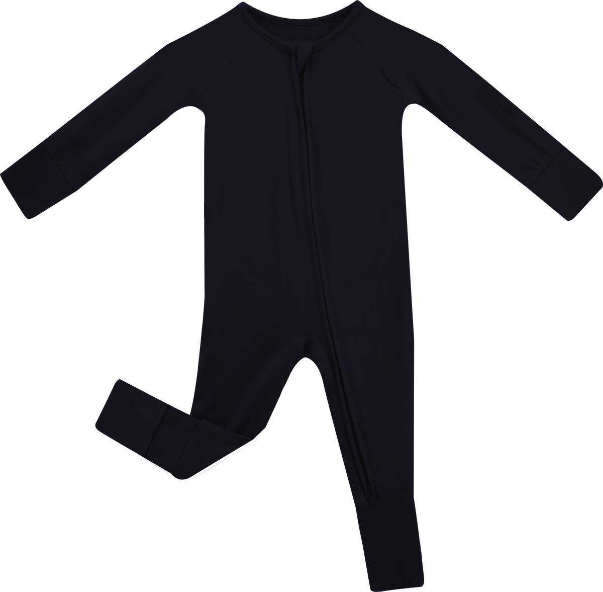 Onyx Bamboo Convertible Zippered Romper Lulush The Label Kids Clothing