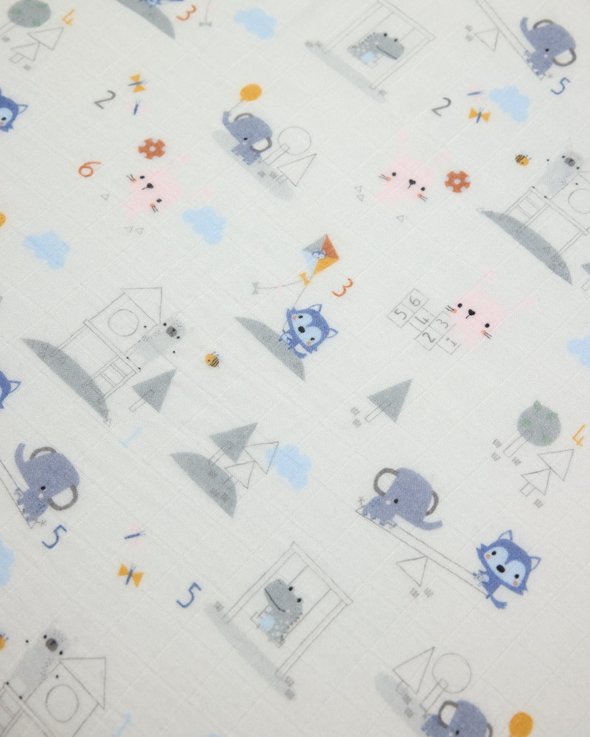 Muslin Fitted Crib Sheet - Mini Mathletes