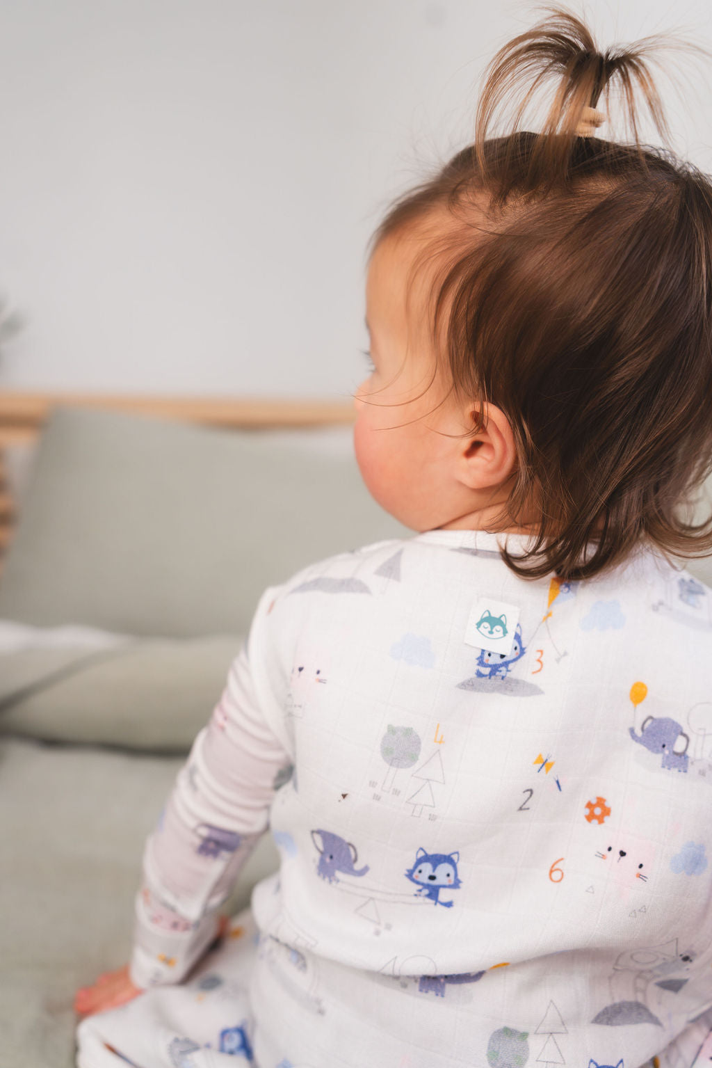 Muslin Lightweight Sleep Bag 0.5 TOG - Mini Mathletes