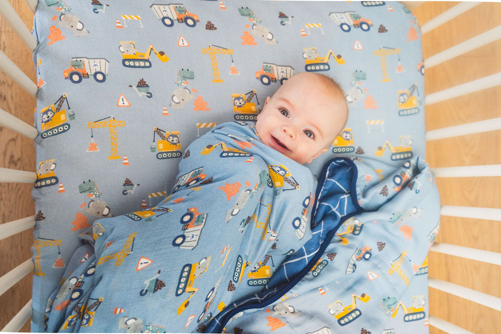 Muslin Fitted Crib Sheet - Tiny Engineers