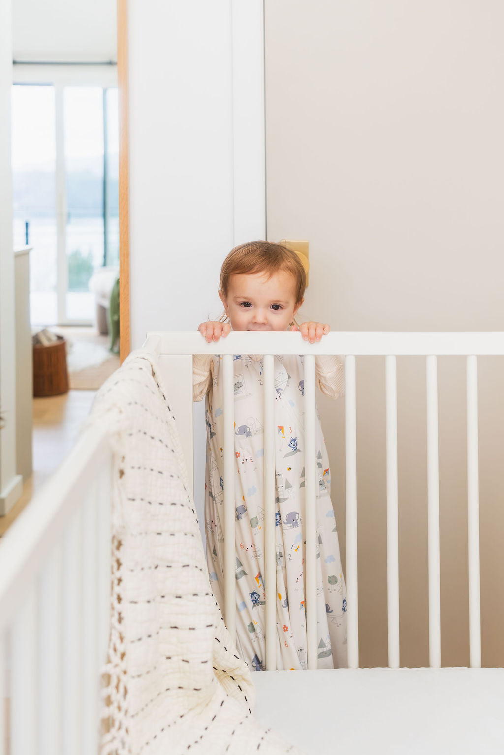 Muslin Lightweight Sleep Bag 0.5 TOG - Mini Mathletes