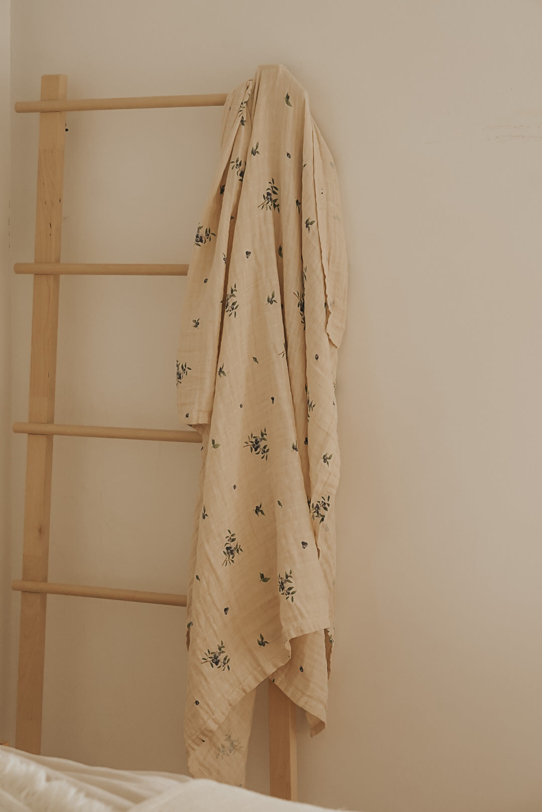 Organic Cotton Muslin Swaddle Blanket - Blueberry - PRE-ORDER