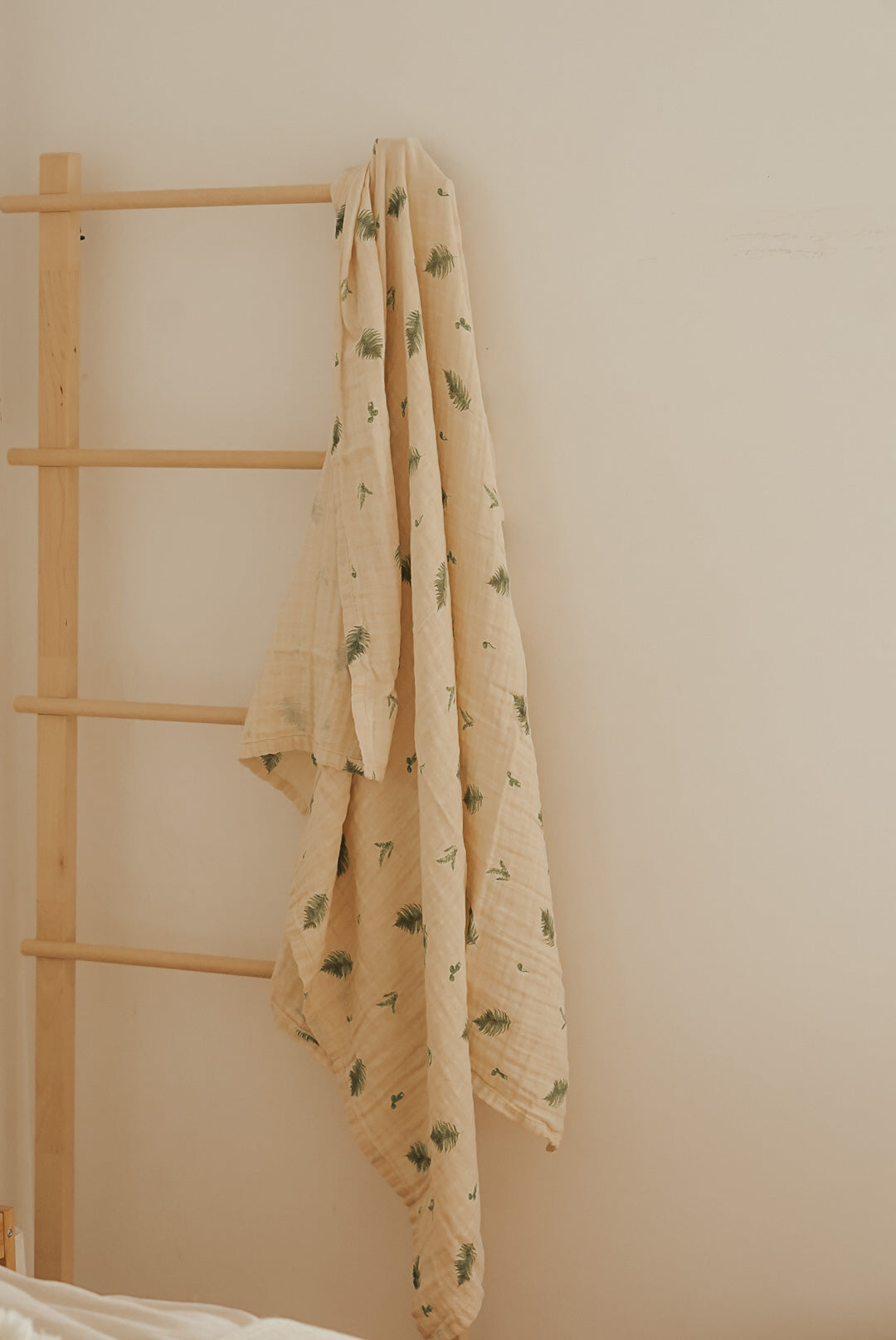 Organic Cotton Muslin Swaddle Blanket - Fern - PRE-ORDER
