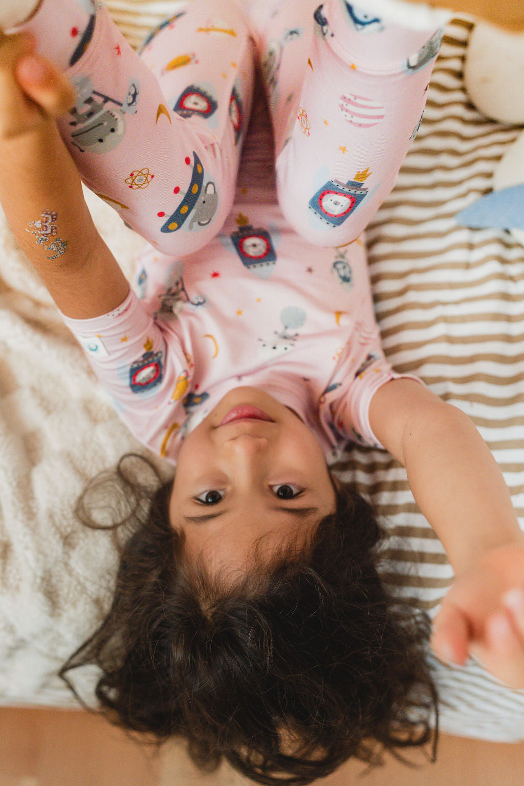 Short Sleeve Long Pants Pajama Set  - Astro Explorers