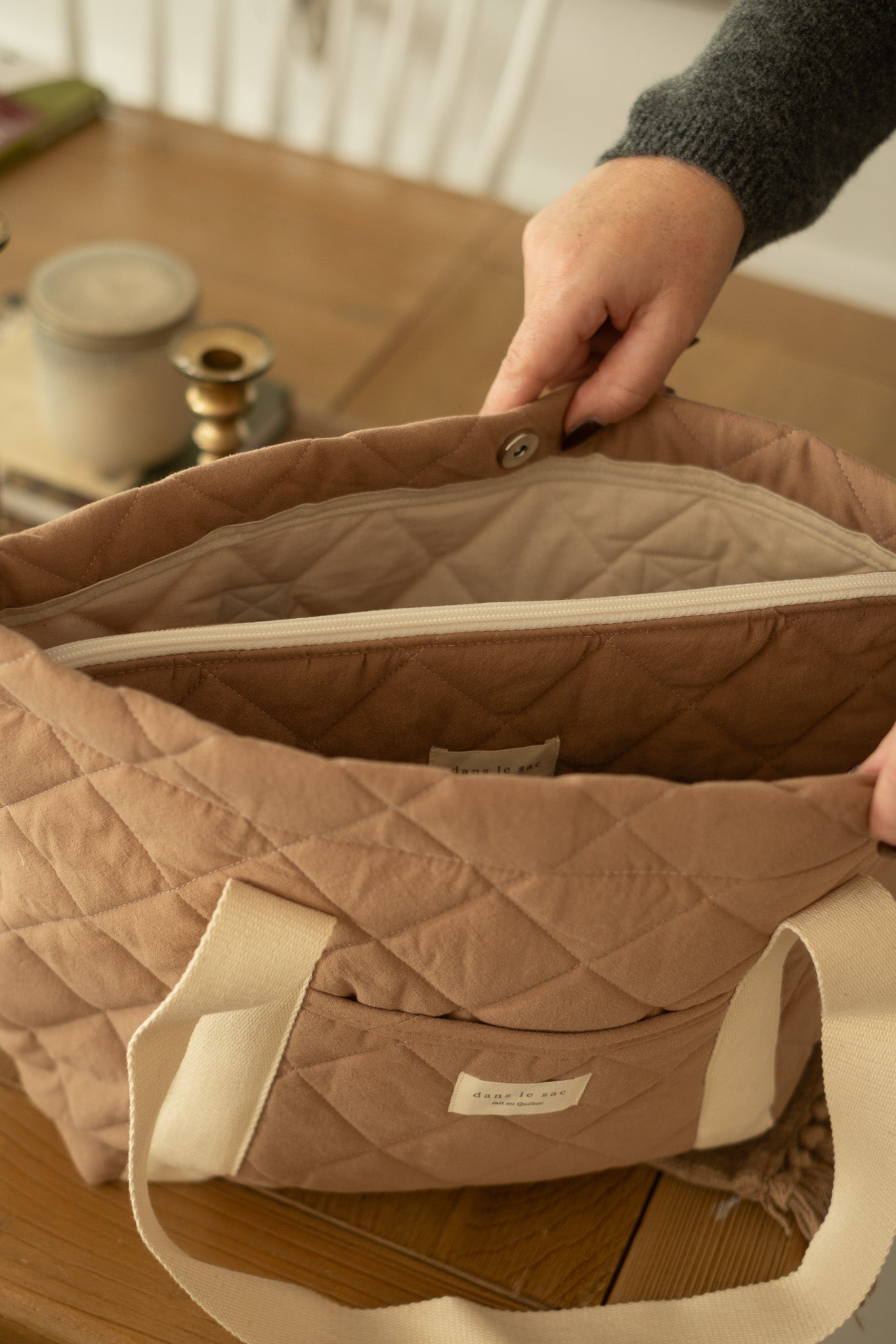 Fourre-tout matelassé pour le quotidien Dans Le Sac