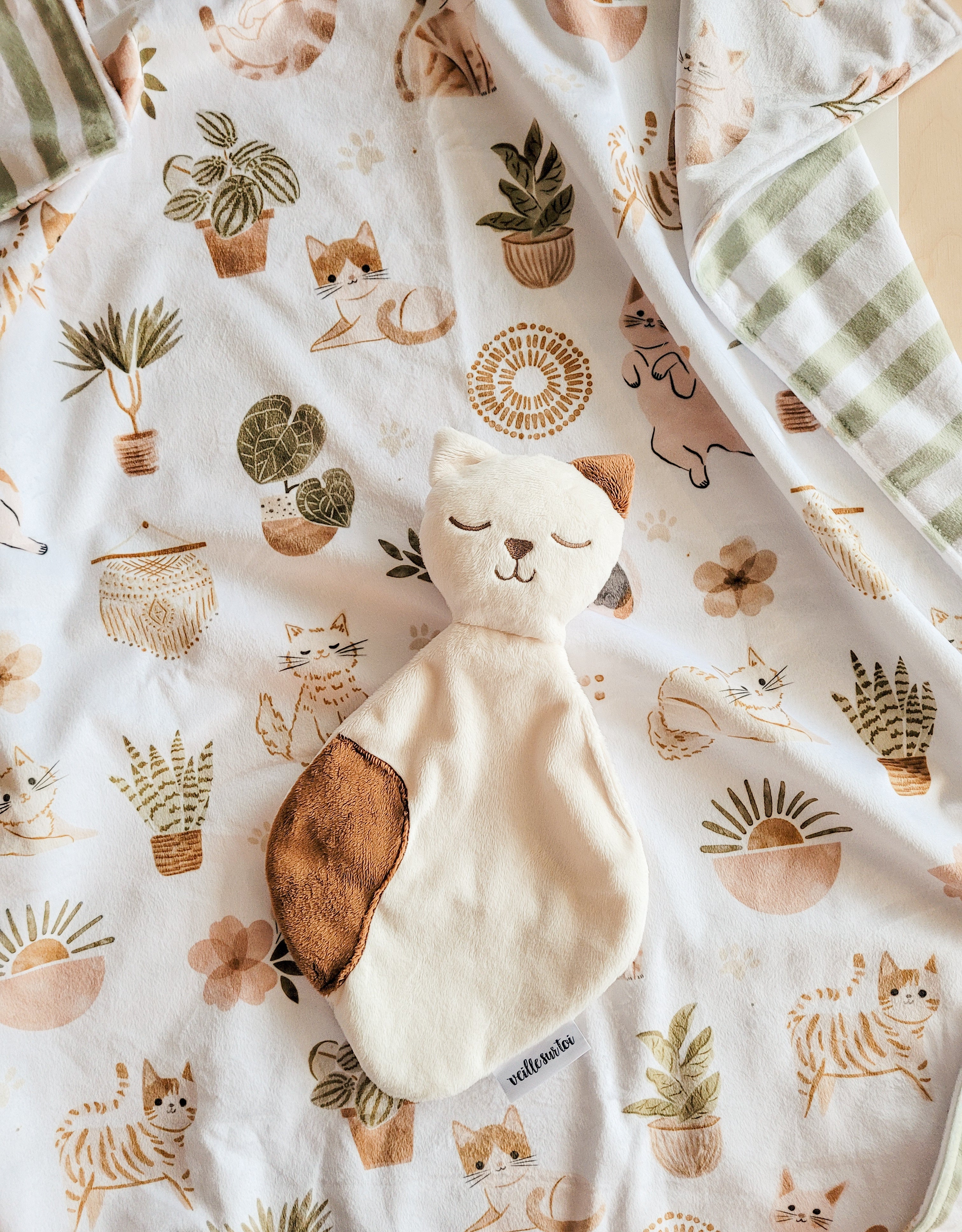 Mini Baby Blankie - Sammy the Cat - Veille sur toi