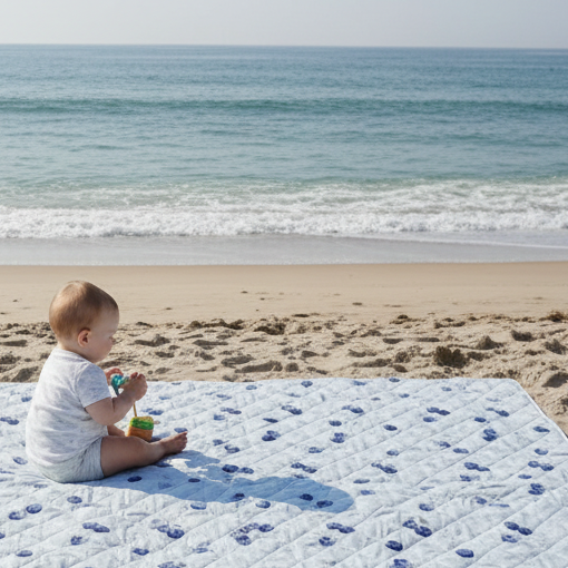 Nappe Plage & Jeux - Bleuets