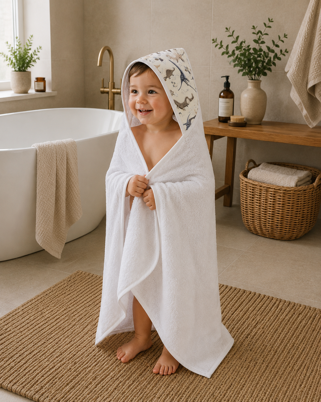 Cape de bain et gant - Louis