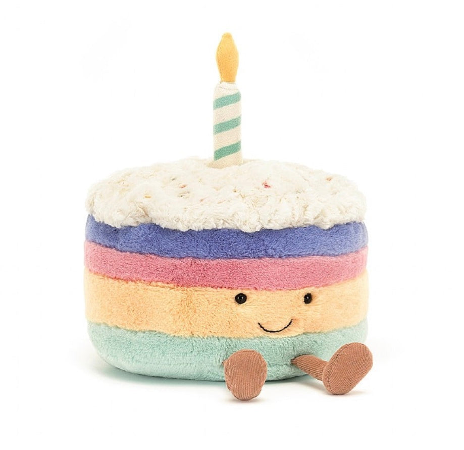 Jellycat, Gâteau D'anniversaire Arc-En-Ciel