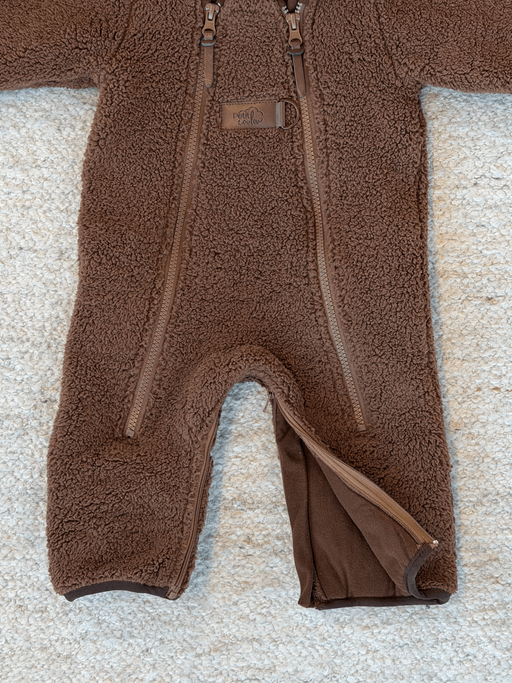 Combinaison une pièce en Sherpa doublée (3-18m) Petit Coulou