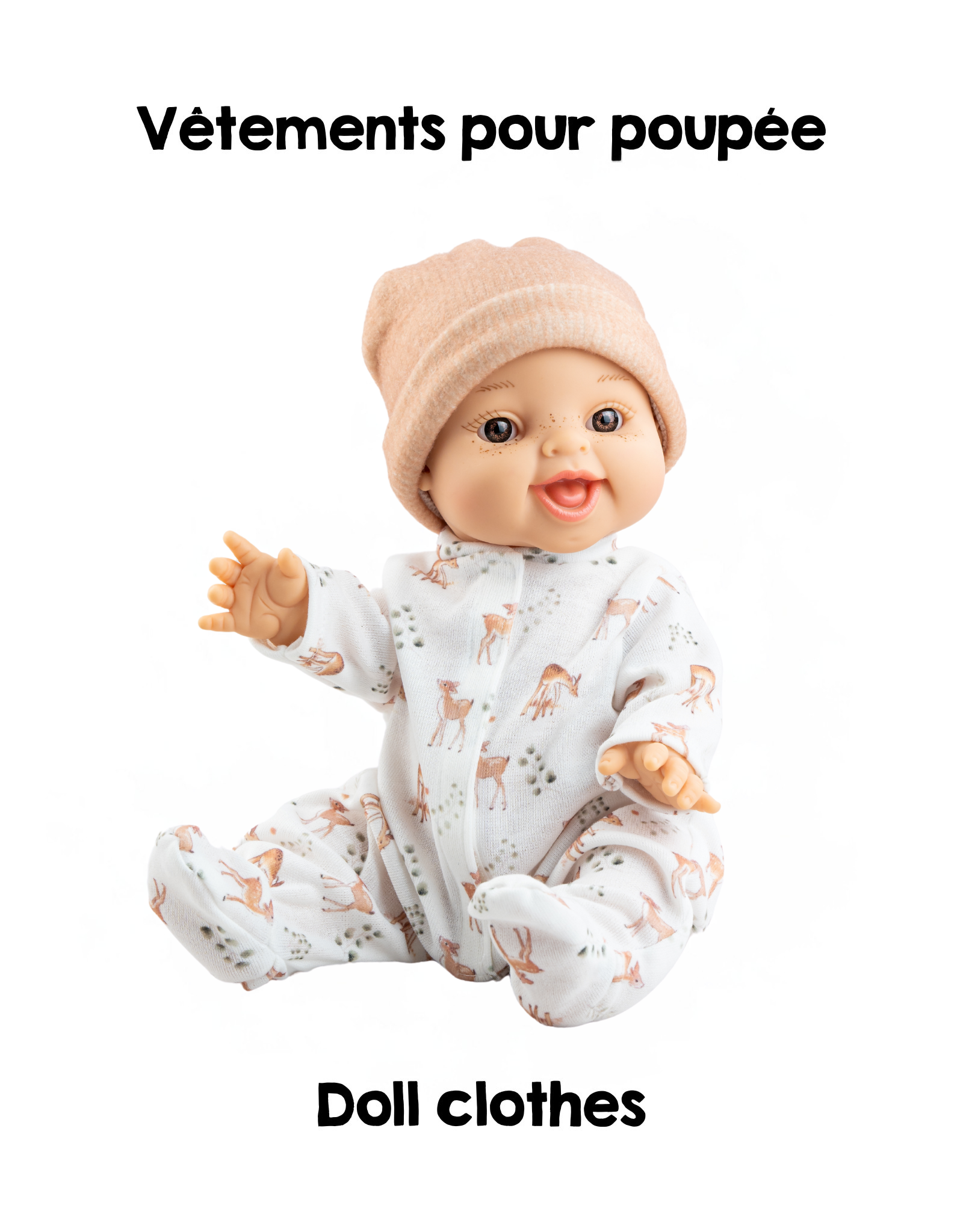 Clothes for Los Manus dolls - Fawn pajamas - Paola Reina