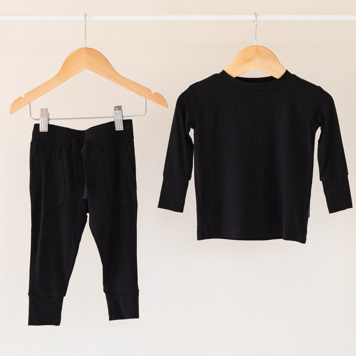 Onyx Bamboo 2-Piece Long Sleeve Jogger Set Lulush The Label Kids Clothing