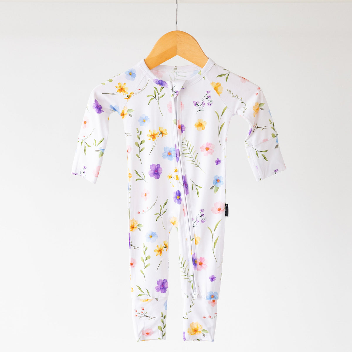 Wildflower Bamboo Zippered Romper Lulush The Label Kids Clothing